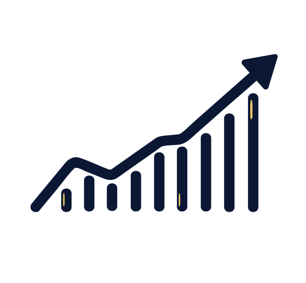 Growth chart icon