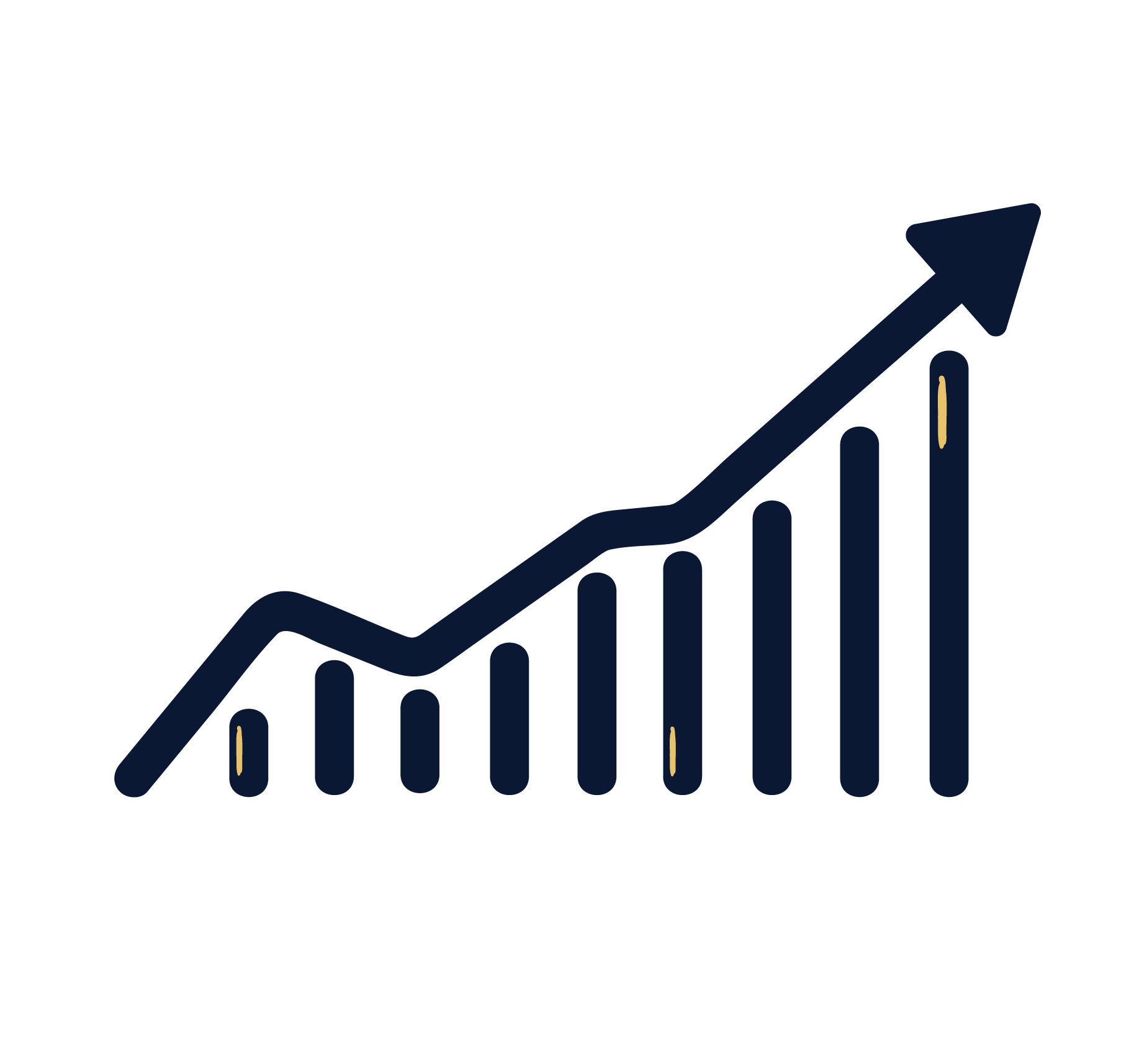 Growth chart icon
