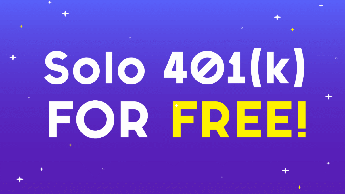 Solo 401(k) for free