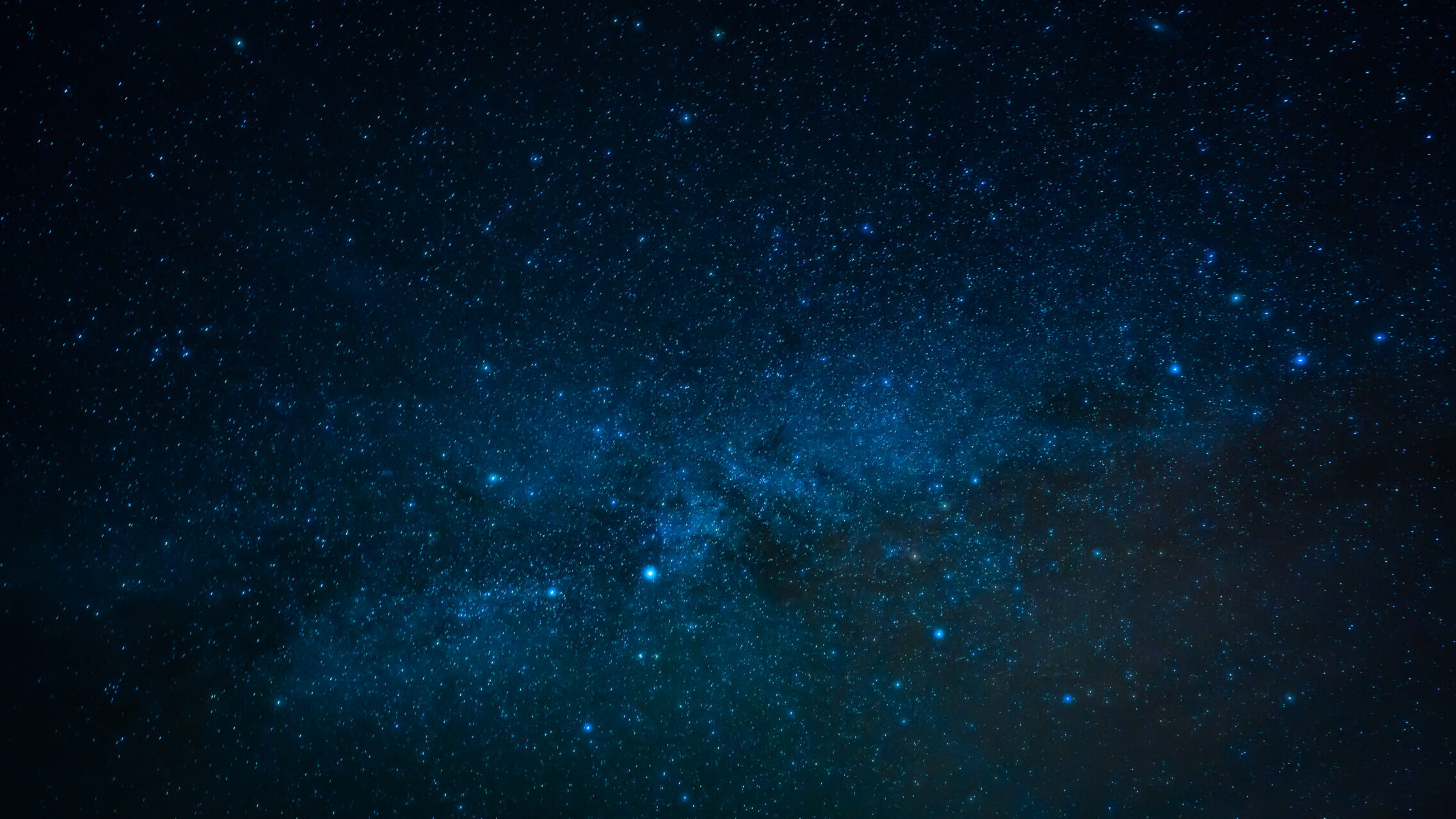 Low angle view of beautiful blue night sky with stars